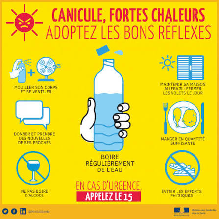 Fortes chaleurs canicule les bons gestes msp Paimpol Fortes chaleurs canicule les bons gestes