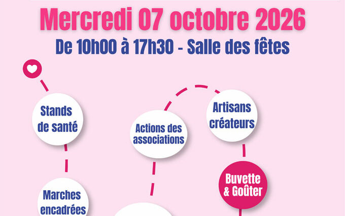 Affiche Octobre rose santé publique MSP pays de Paimpol